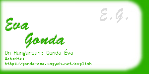 eva gonda business card